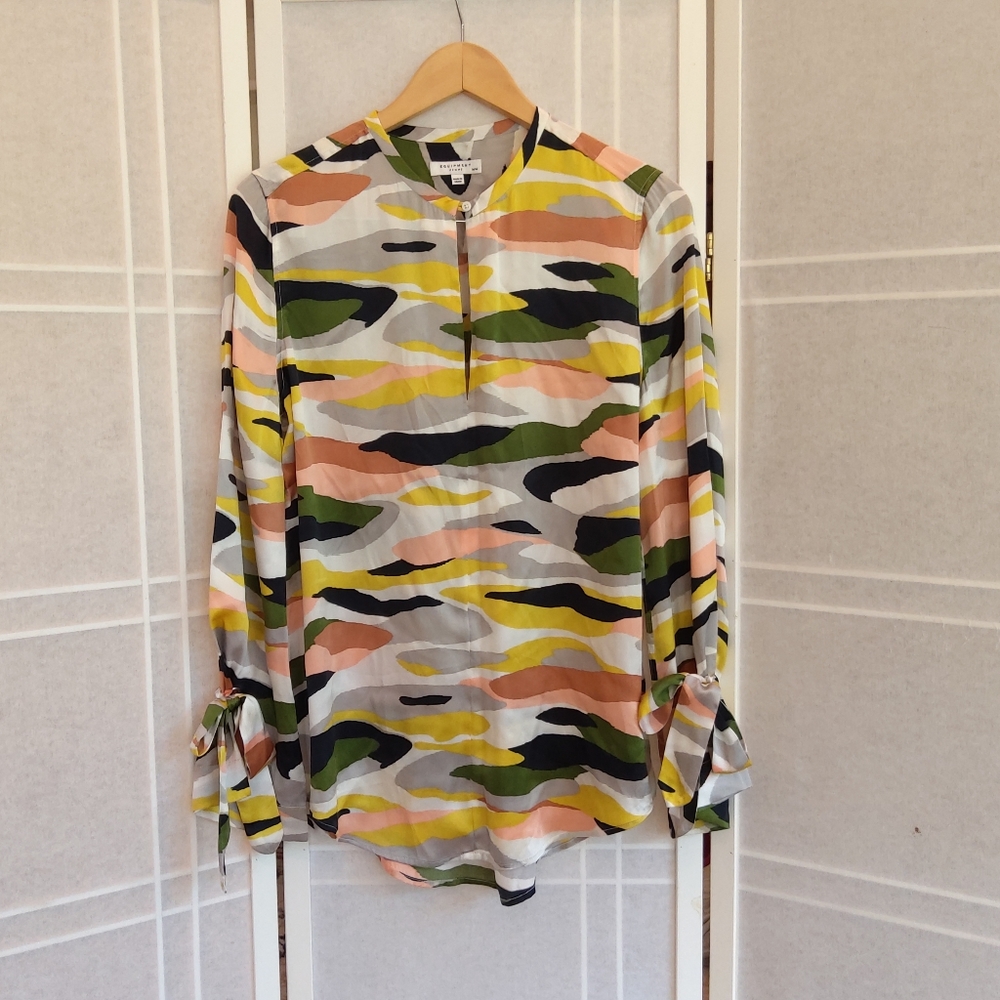 Equipment camo print silk blouse - Picture 3 of 16